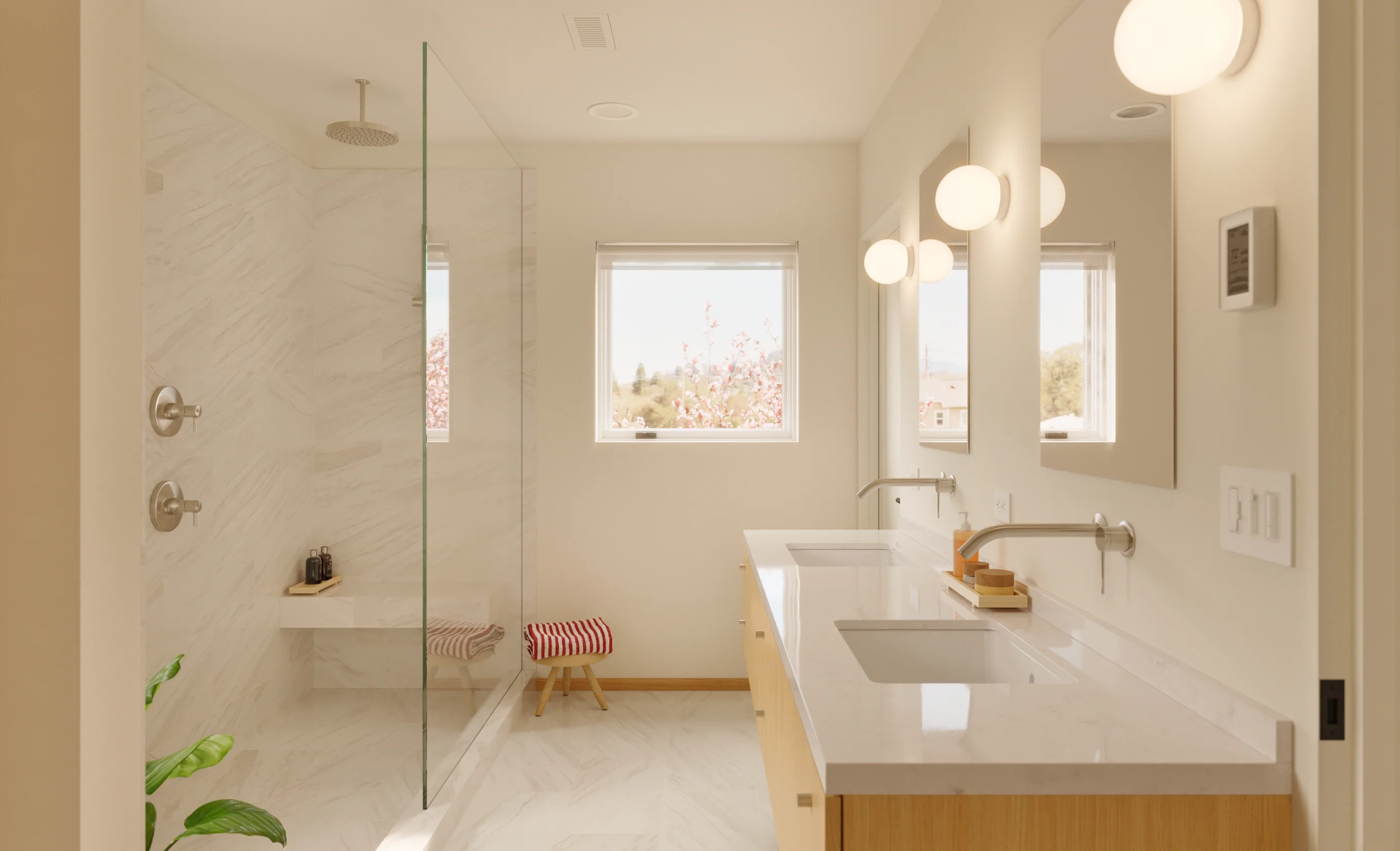 34 Ward primary bathroom rendering